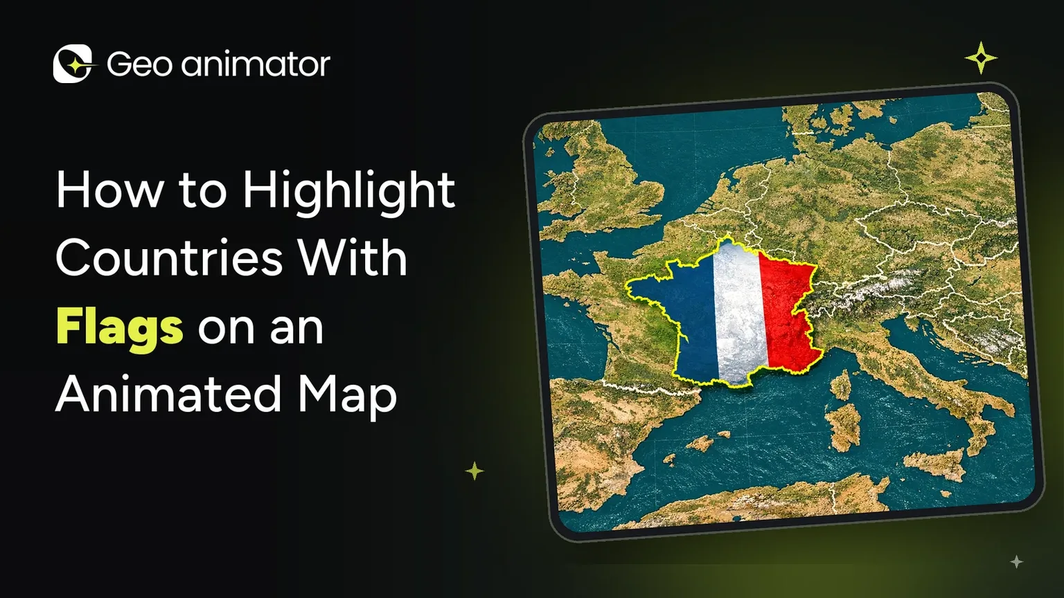Cover image for How to Highlight Countries With Flags on an Animated Map