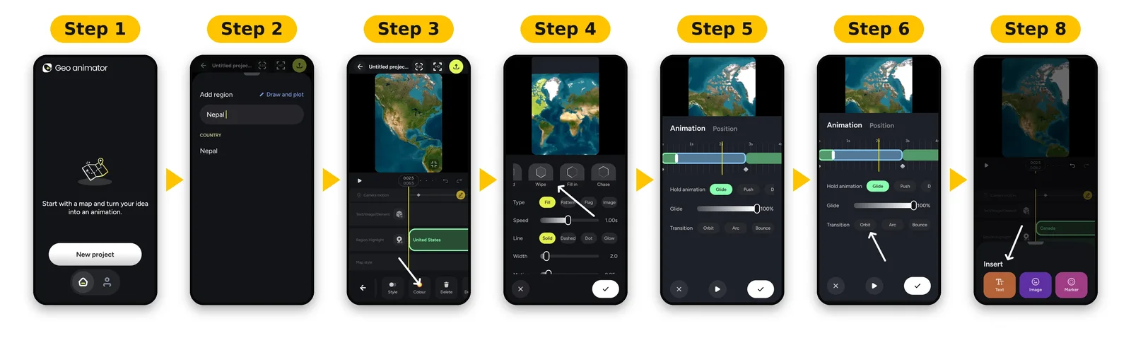 Nine steps How to animate a map for a video